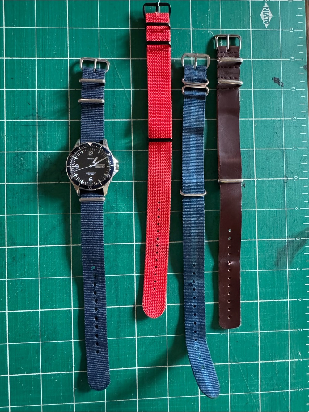 Timex x J.Crew Andros Watch 2011 (Mint, Box, Extra Straps) - Needs Battery